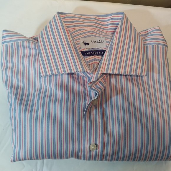 CHESTER BY CHESTER BARRIE COTTON DRESS SHIRT - Picture 1 of 8